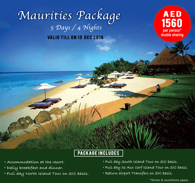 Mauritius Holiday Packages for 4 Nights and 5 Days